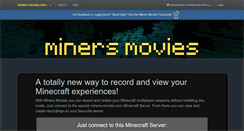 Desktop Screenshot of miners-movies.com